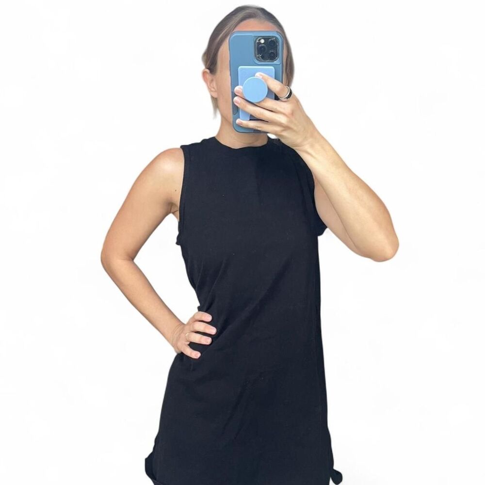 Cotton black tshirt dress size small